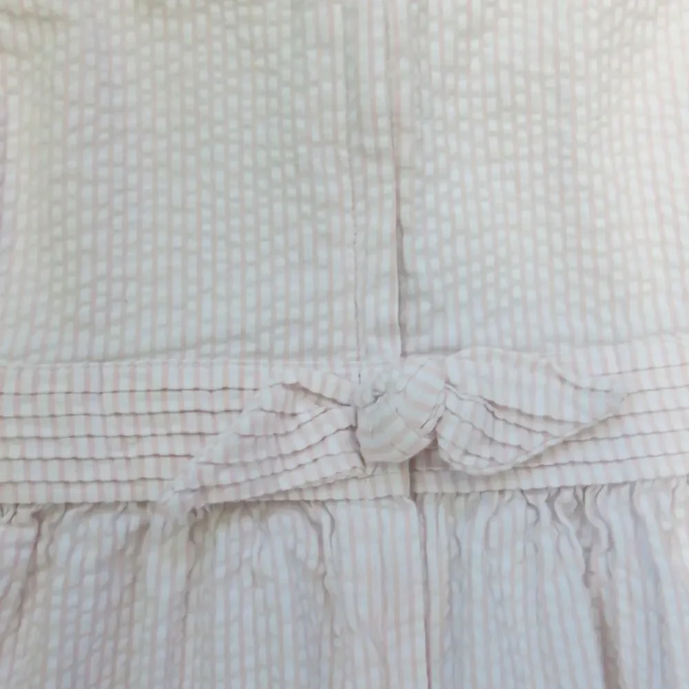 VINEYARD VINES Sleeveless Seersucker Dress Size 5 Girls Summer Stripe Pink White